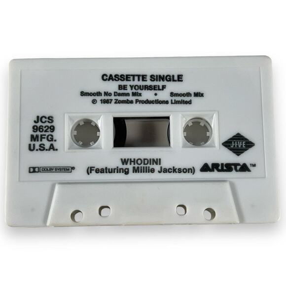 Whodini Back In Black SEALED Be Yourself Single Cassette Lot Of 2 - Picture 6 of 7